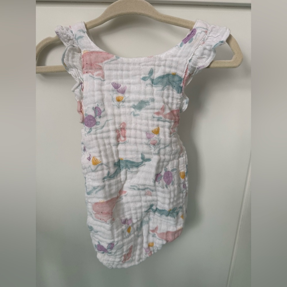 Angel Dear Sea Life bubble romper - White and pastel summer beautiful